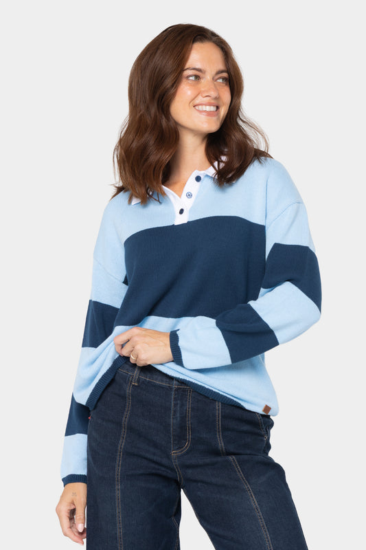Long Sleeve Polo Sweater