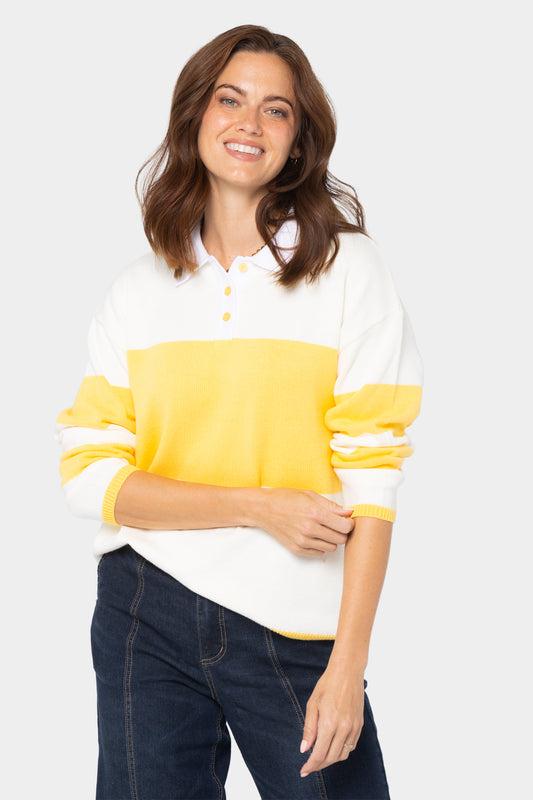 Long Sleeve Polo Sweater