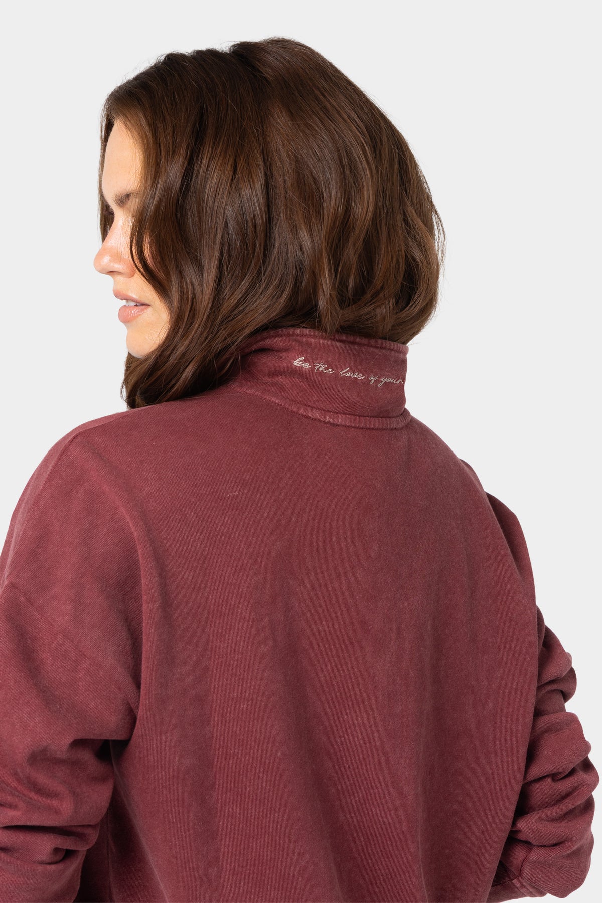Mock Neck Pullover with Cut Out