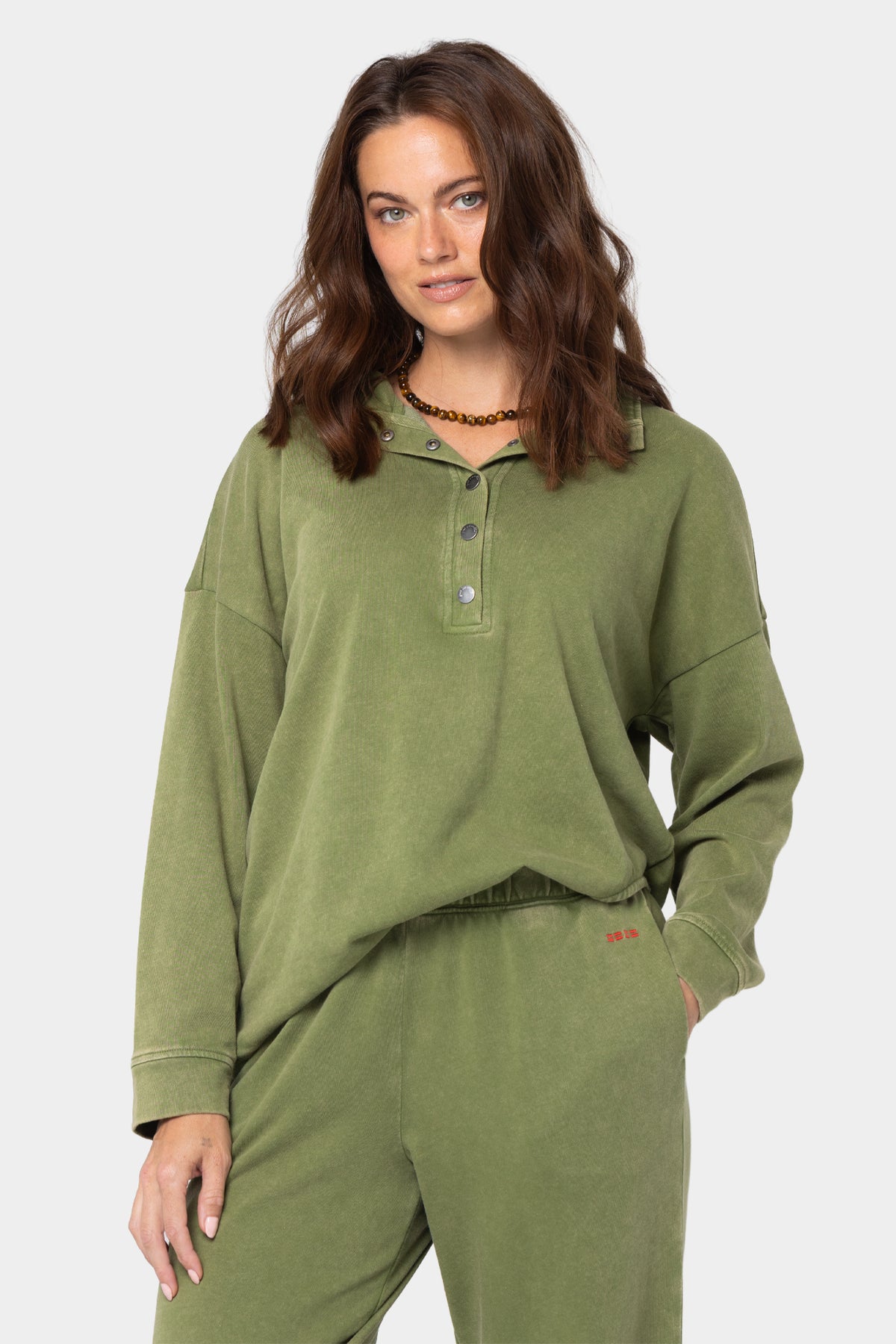 Mock Neck Pullover with Cut Out