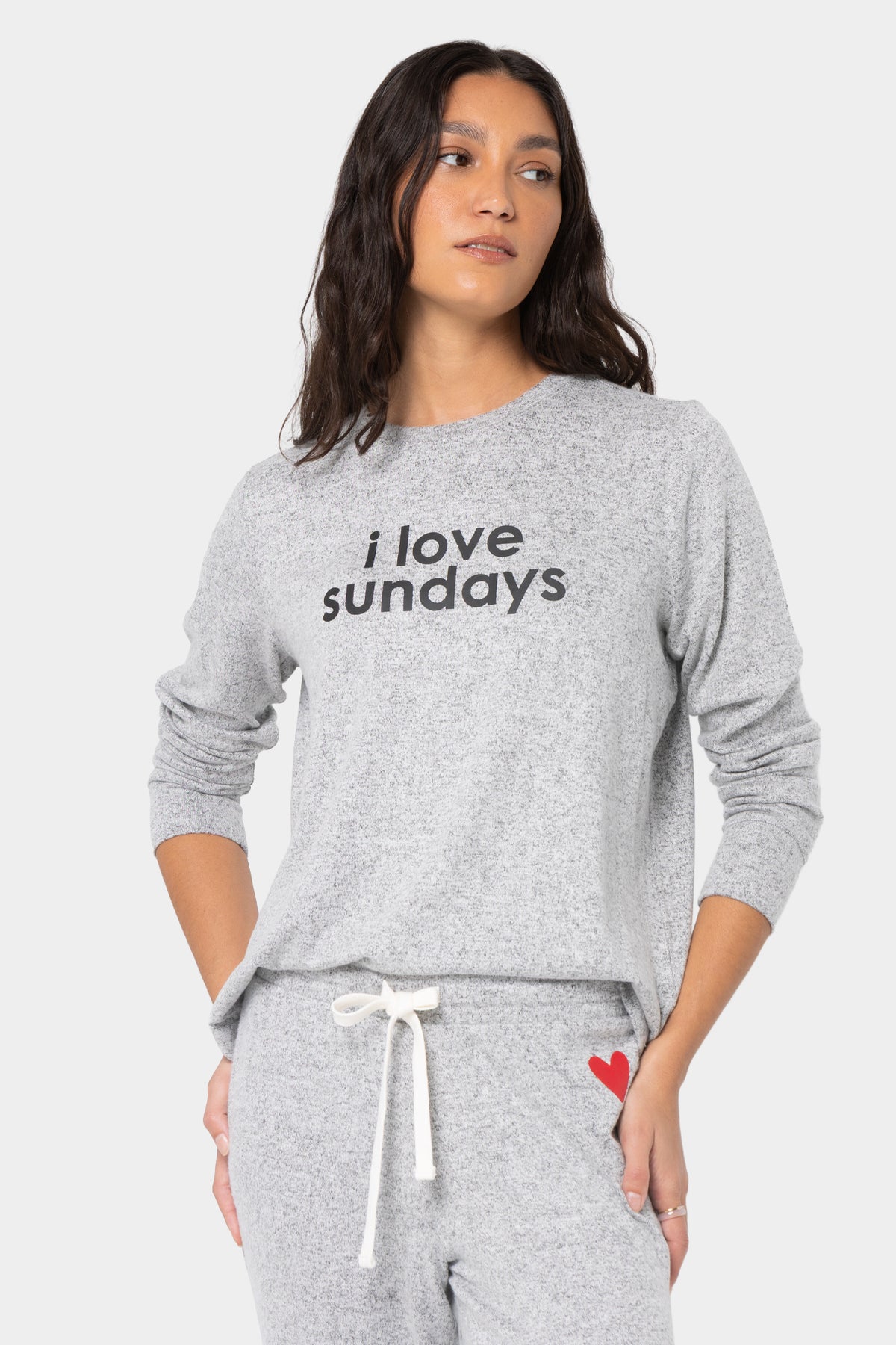 Comfy Crew Neck Long Sleeve Affirmation Tee