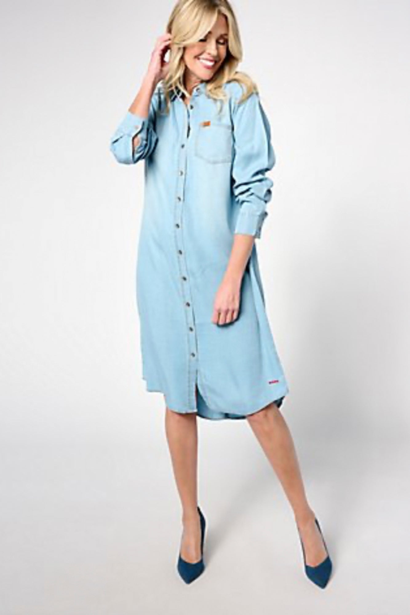 Every Occasion Denim Button-Front