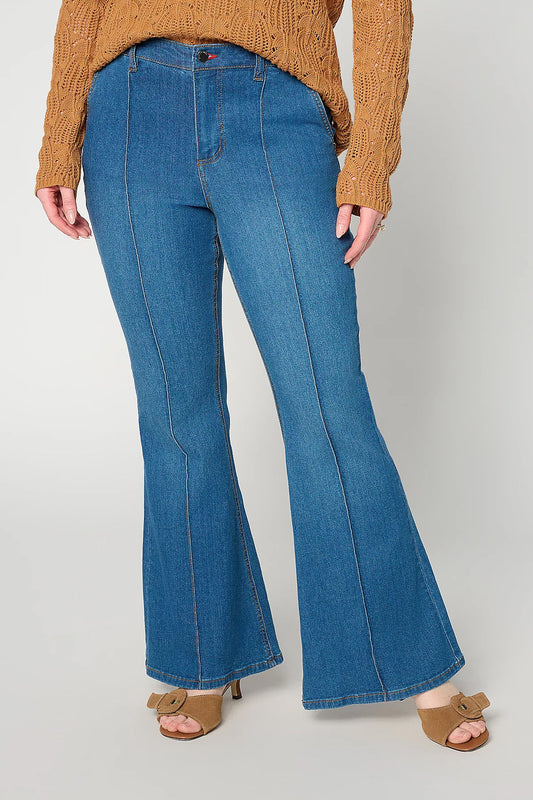 Full Length Flare Leg Denim
