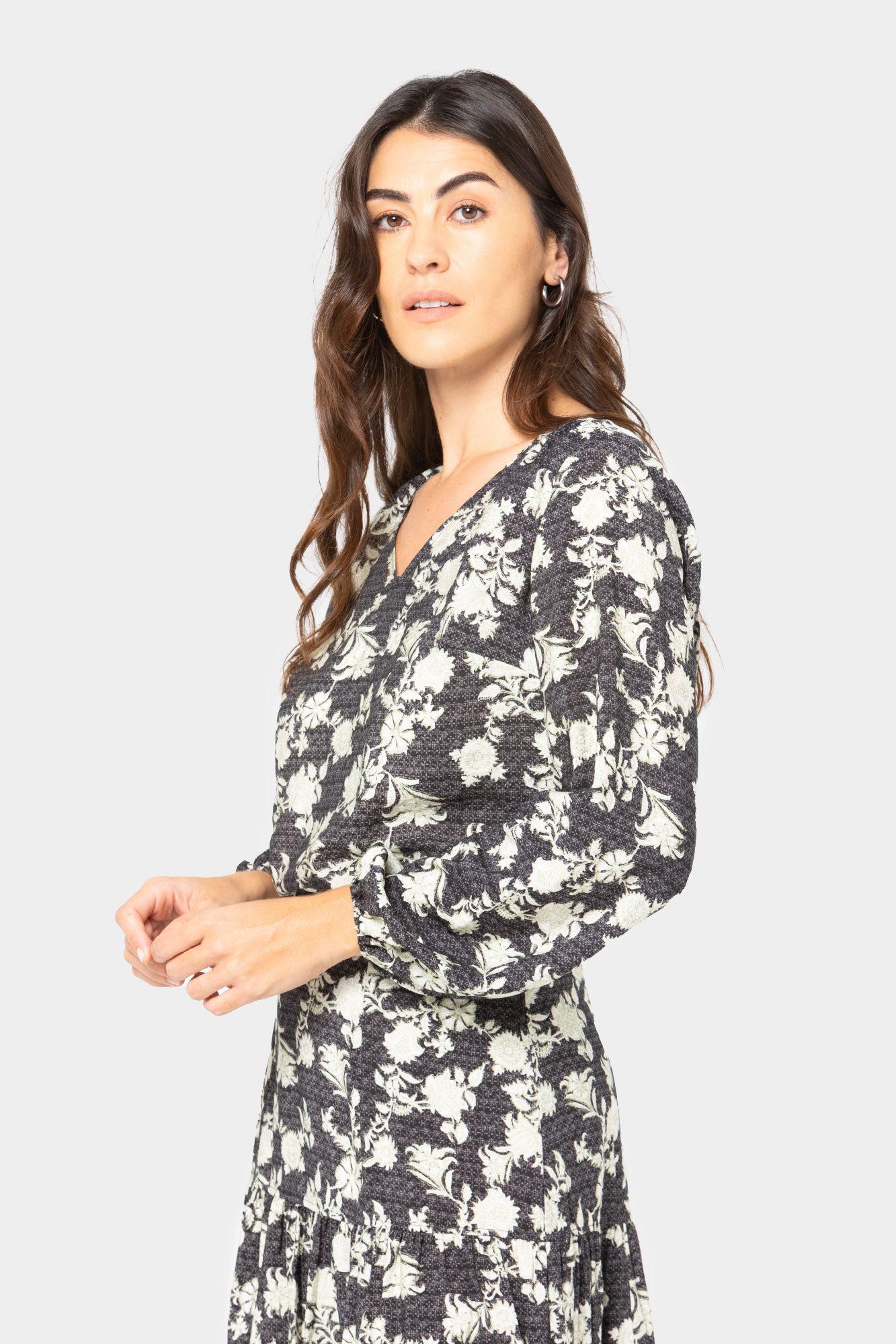 Boheme Printed Pleat Back Blouse