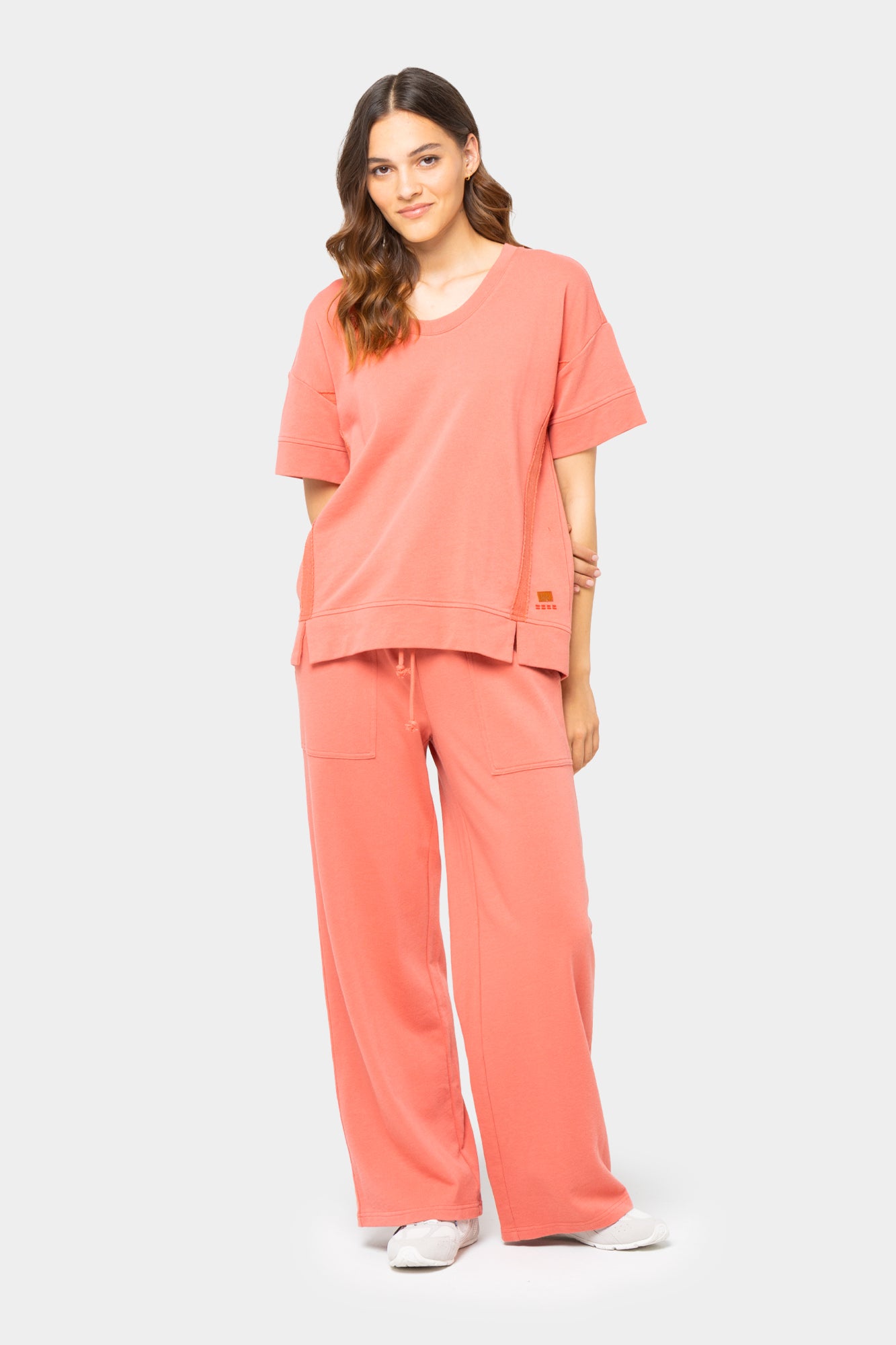 French Terry Pullover and Ankle Pant Set