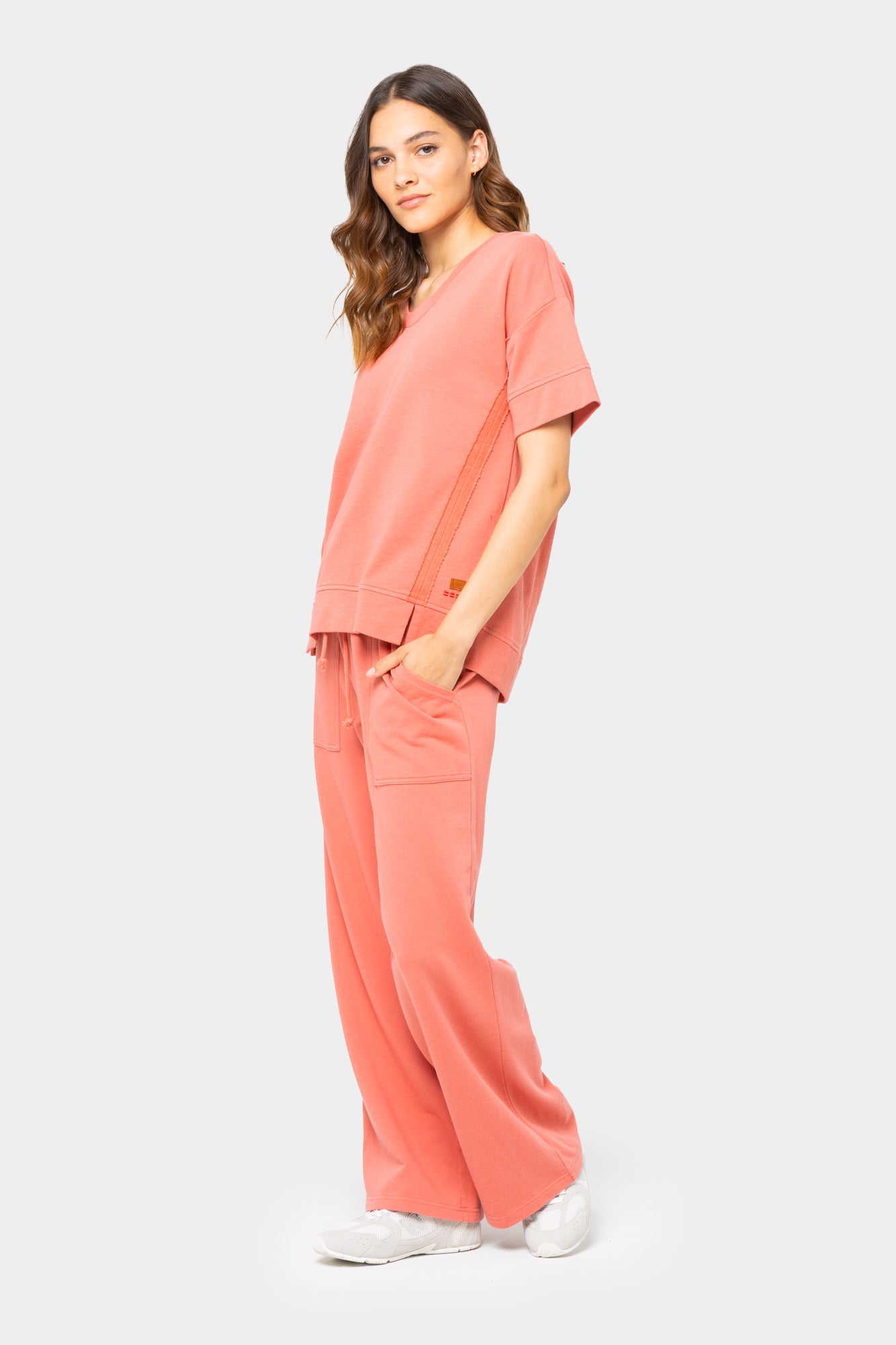 French Terry Pullover and Ankle Pant Set