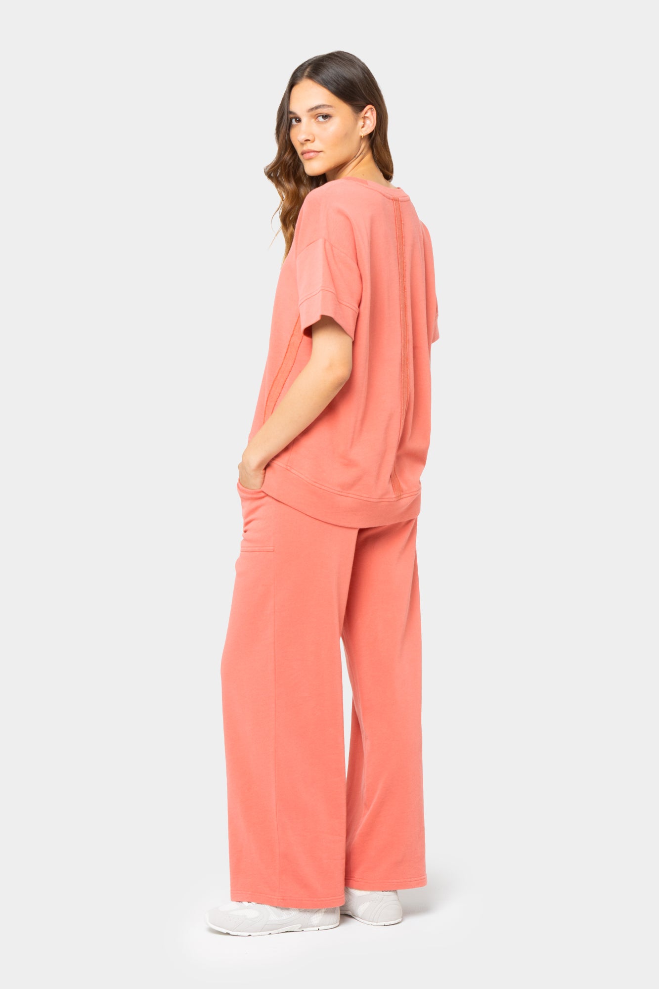 French Terry Pullover and Ankle Pant Set