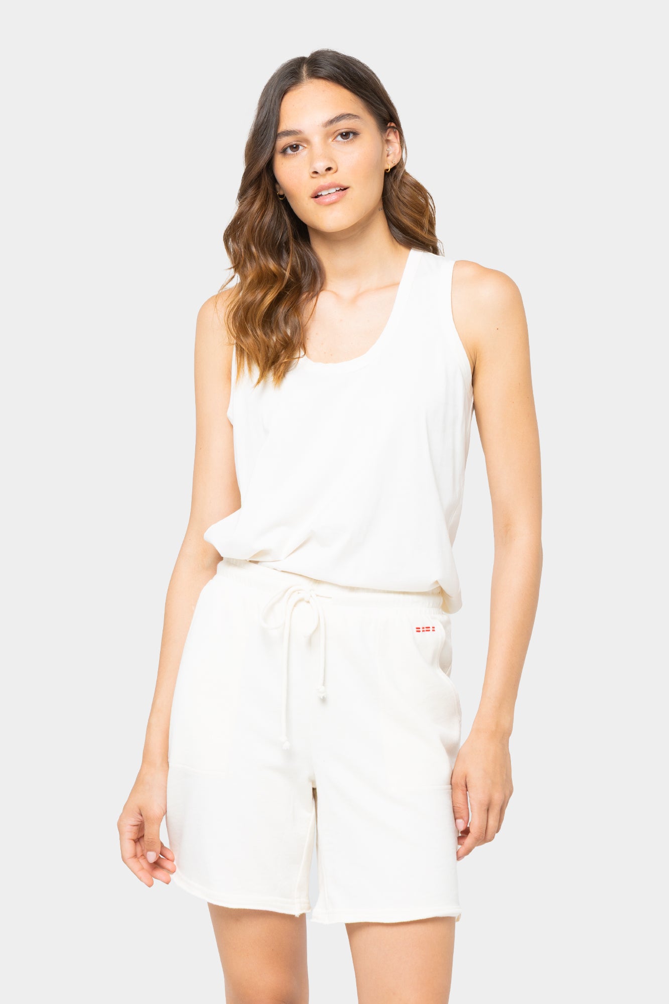 French Terry Raw Edge Short