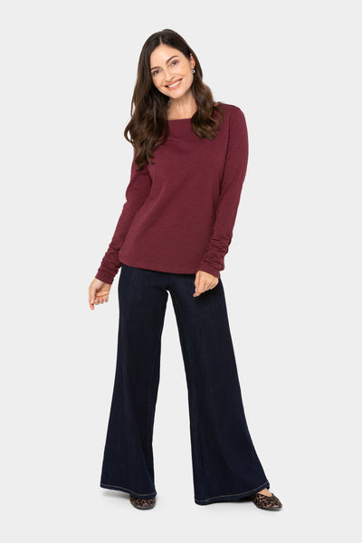 Denim Pull-On Wide Leg Jeans – Peace Love World