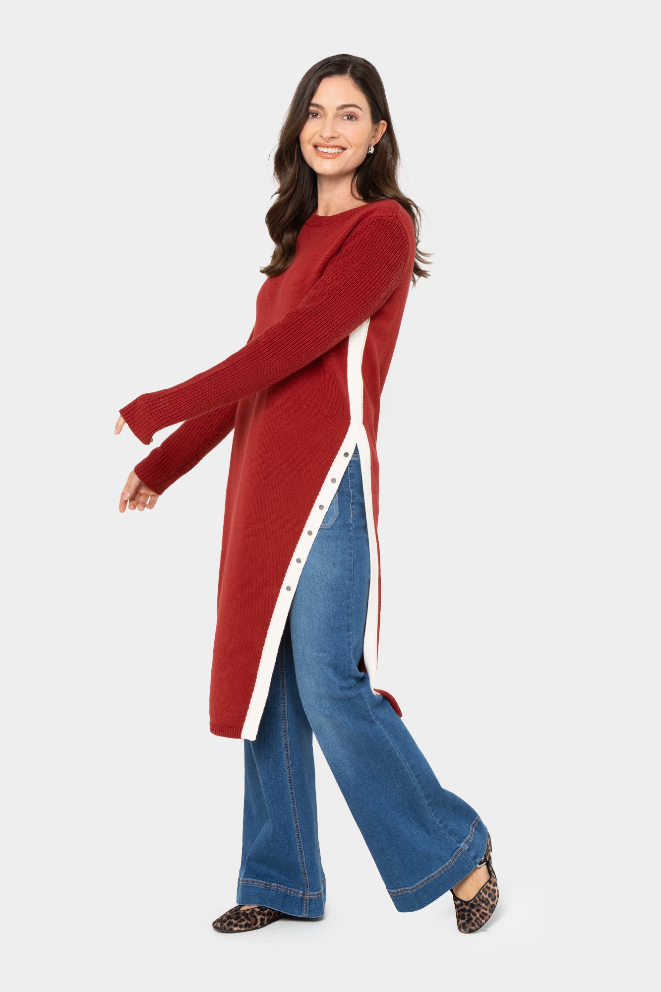 Side Slit Tunic Dress Peace Love World Side Slit Tunic Dress Peace Love World