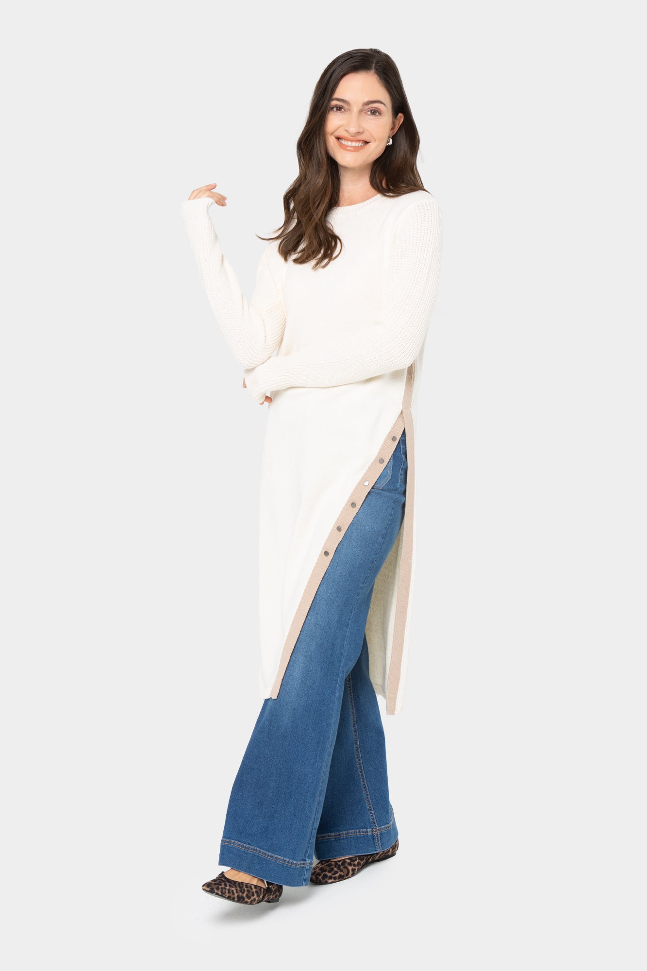 Side Slit Tunic Dress Peace Love World Side Slit Tunic Dress Peace Love World