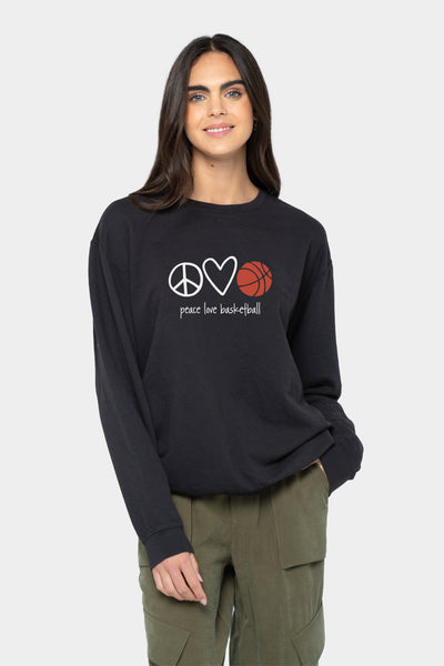 Peace Love Basketball Sweatshirt – Peace Love World