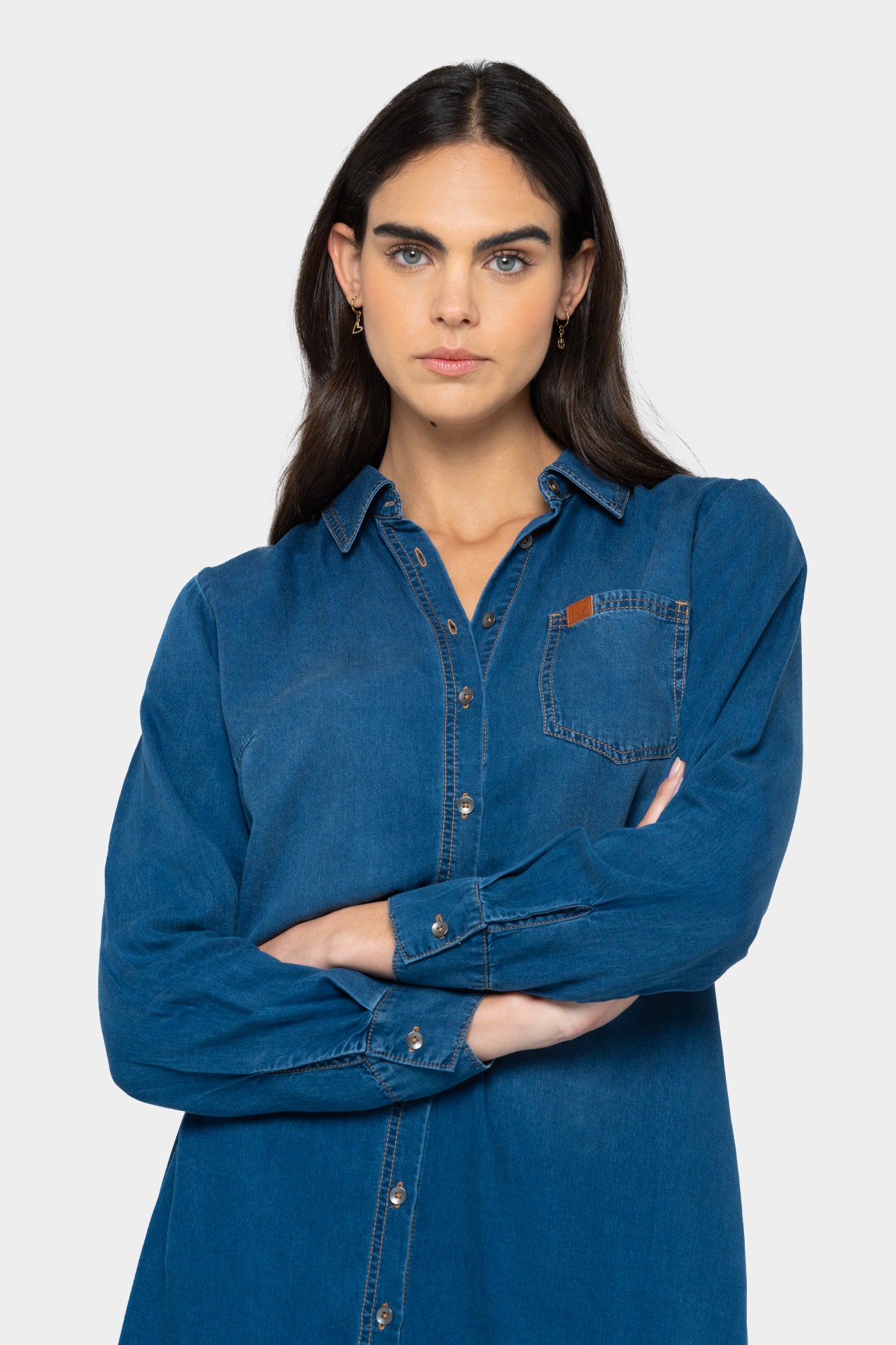 Every Occasion Denim Button-Front