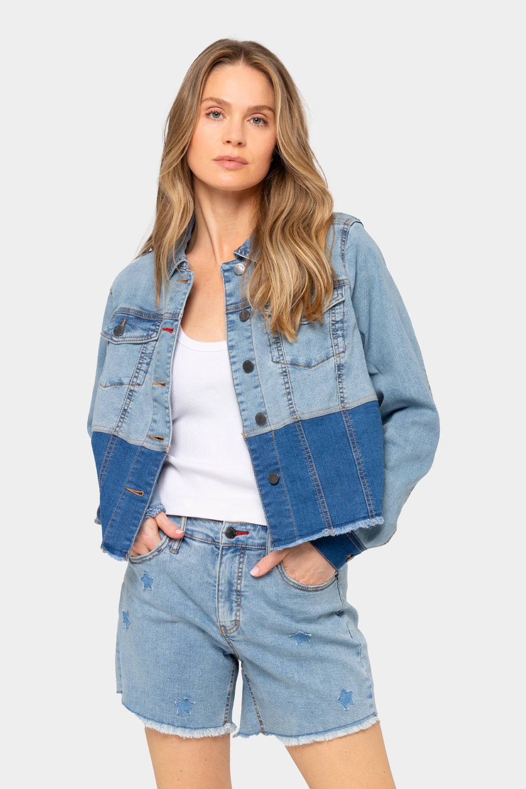 Love on the Loose Quilted Bottoms in Navy main image 0