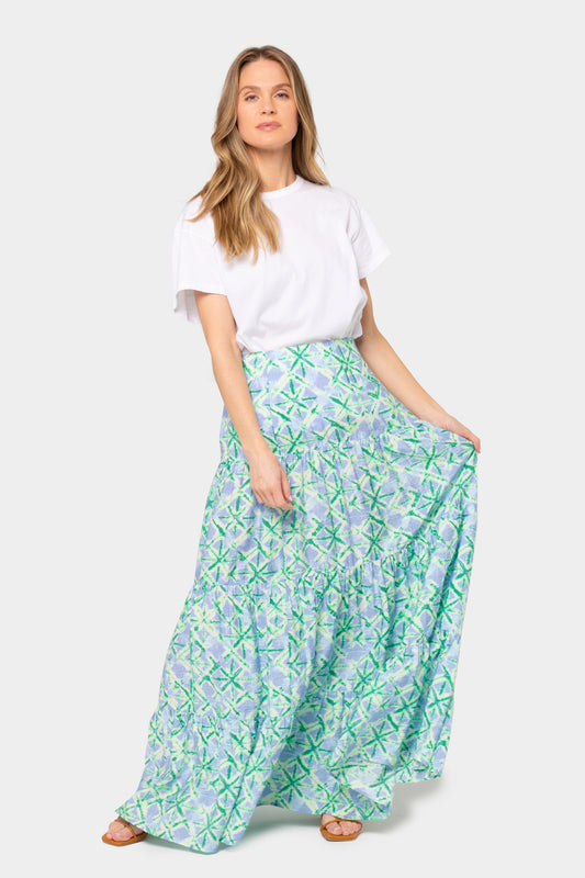 Pull On Tiered Skirt
