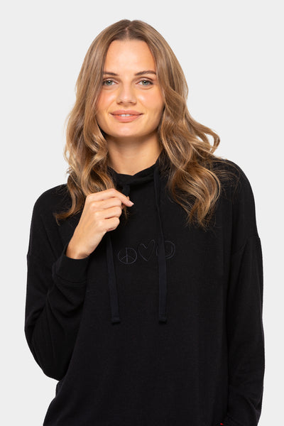 Comfy Hooded Long Sleeve Sweatshirt – Peace Love World