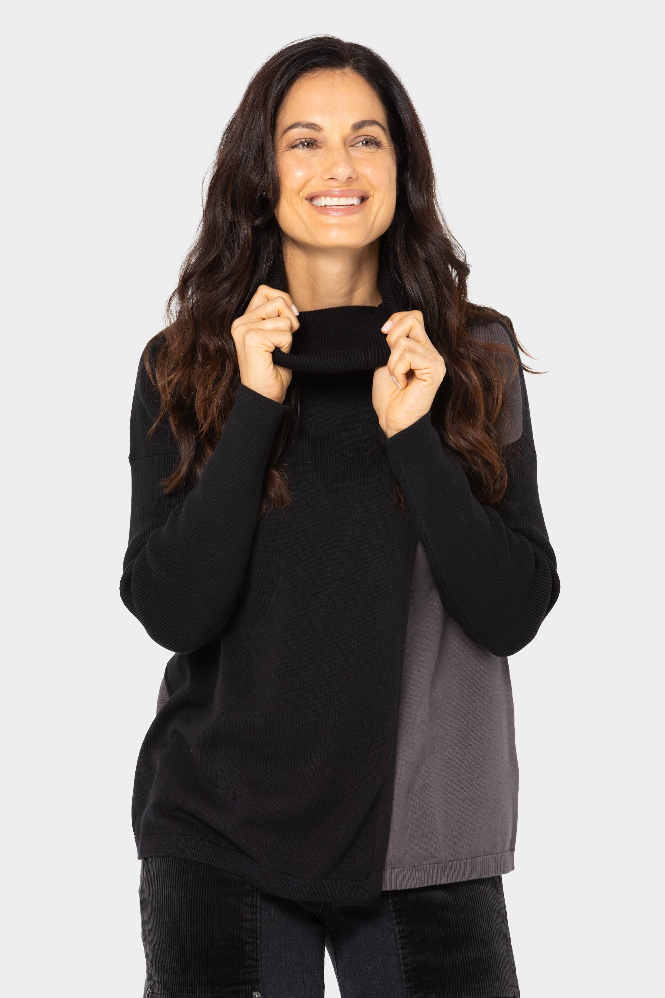 Turtleneck Crossover Sweater