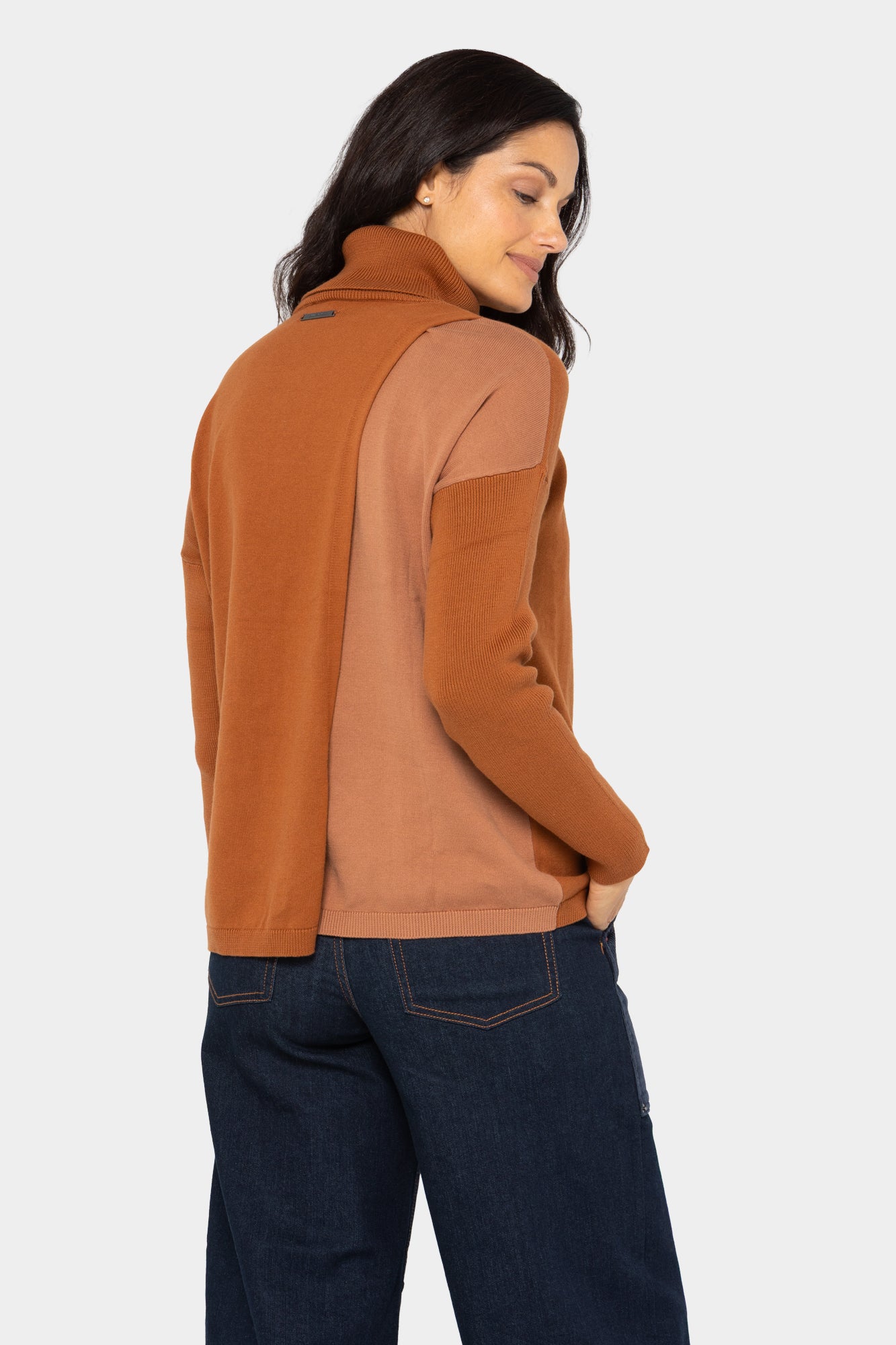 Turtleneck Crossover Sweater