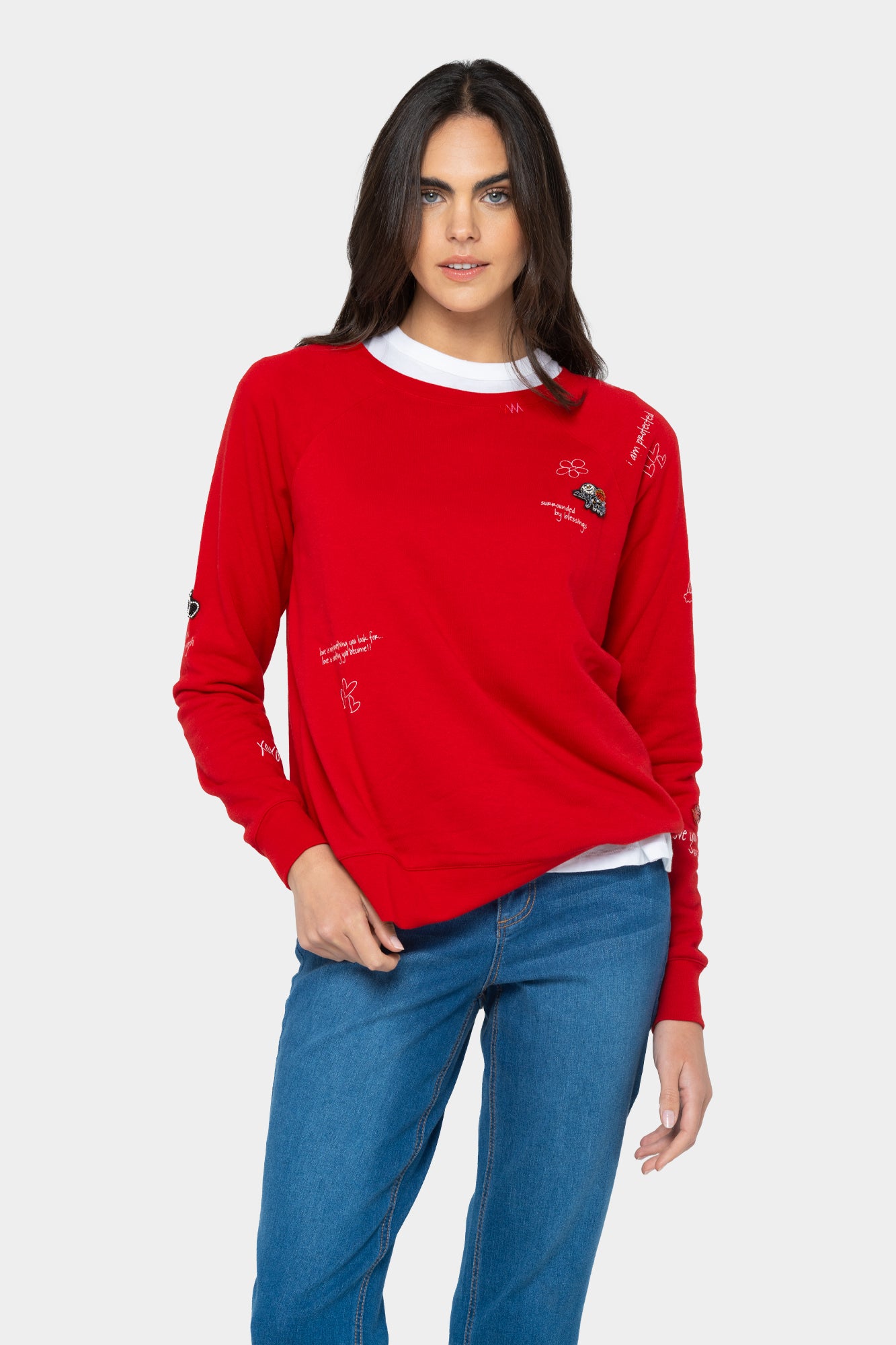 Galentine Embellished Sweatshirt