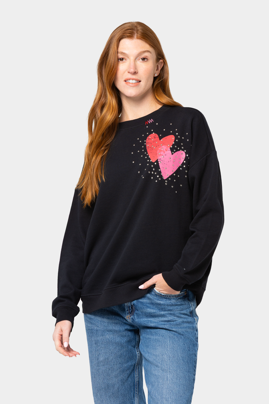Ali & Mally X PLW Fleece Heart Hoodie