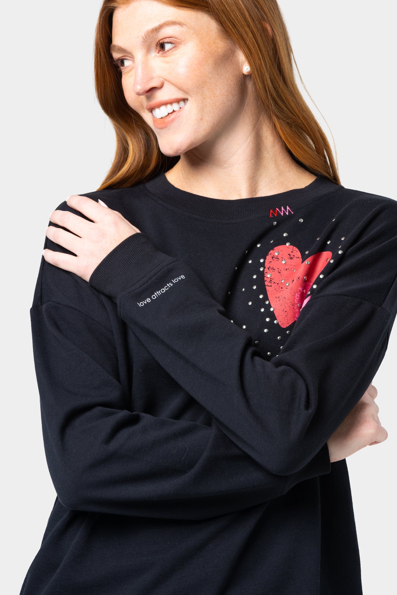 Ali & Mally X PLW Fleece Heart Hoodie