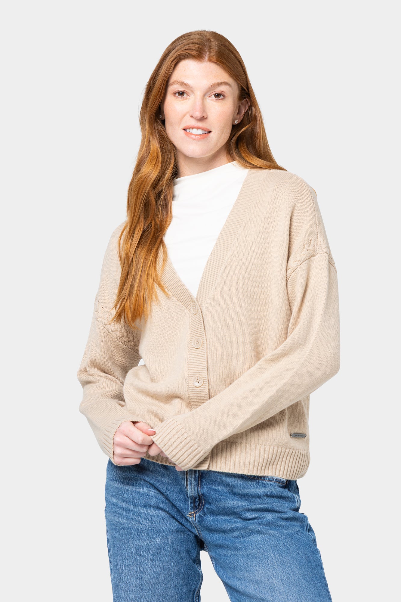 Braid Trim Circle Hem Cardigan