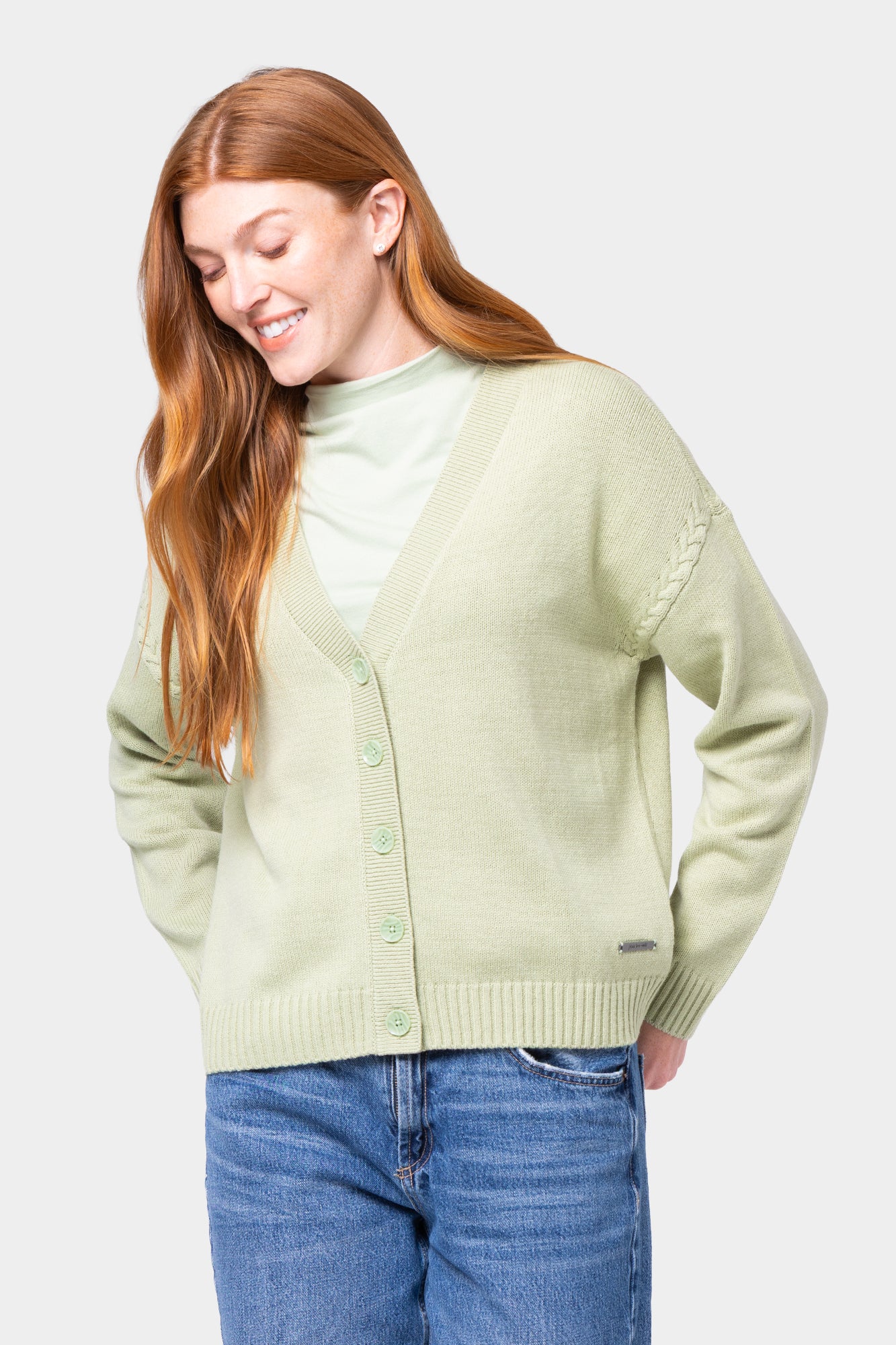 Braid Trim Circle Hem Cardigan
