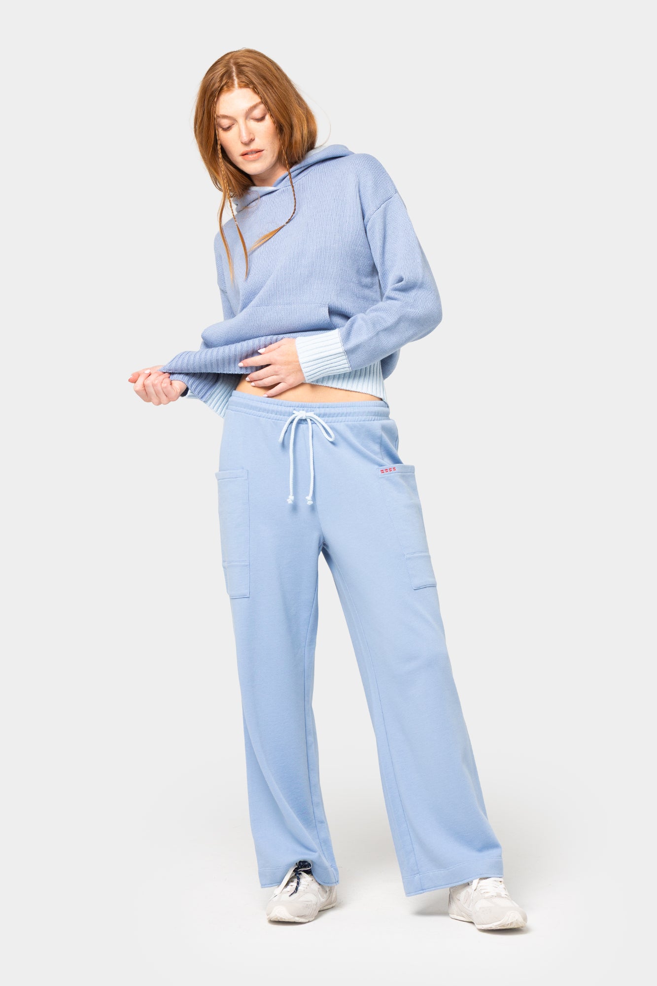 French Terry Cargo Ankle Pants