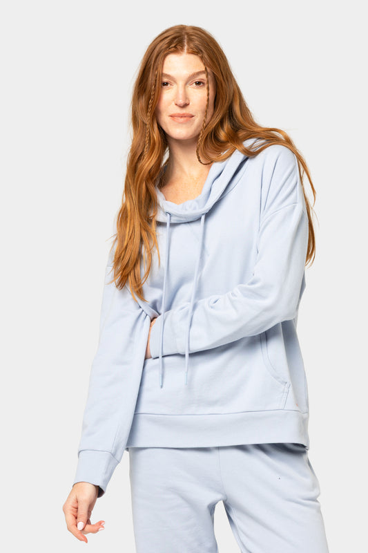 Long Sleeve Cowl Neck Pullover