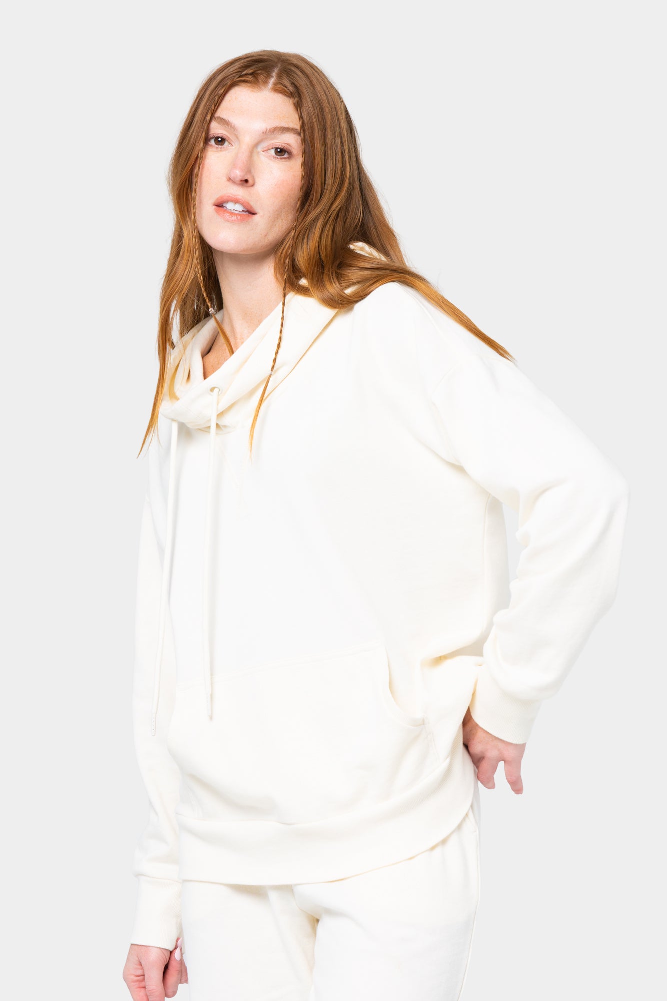 Long Sleeve Cowl Neck Pullover