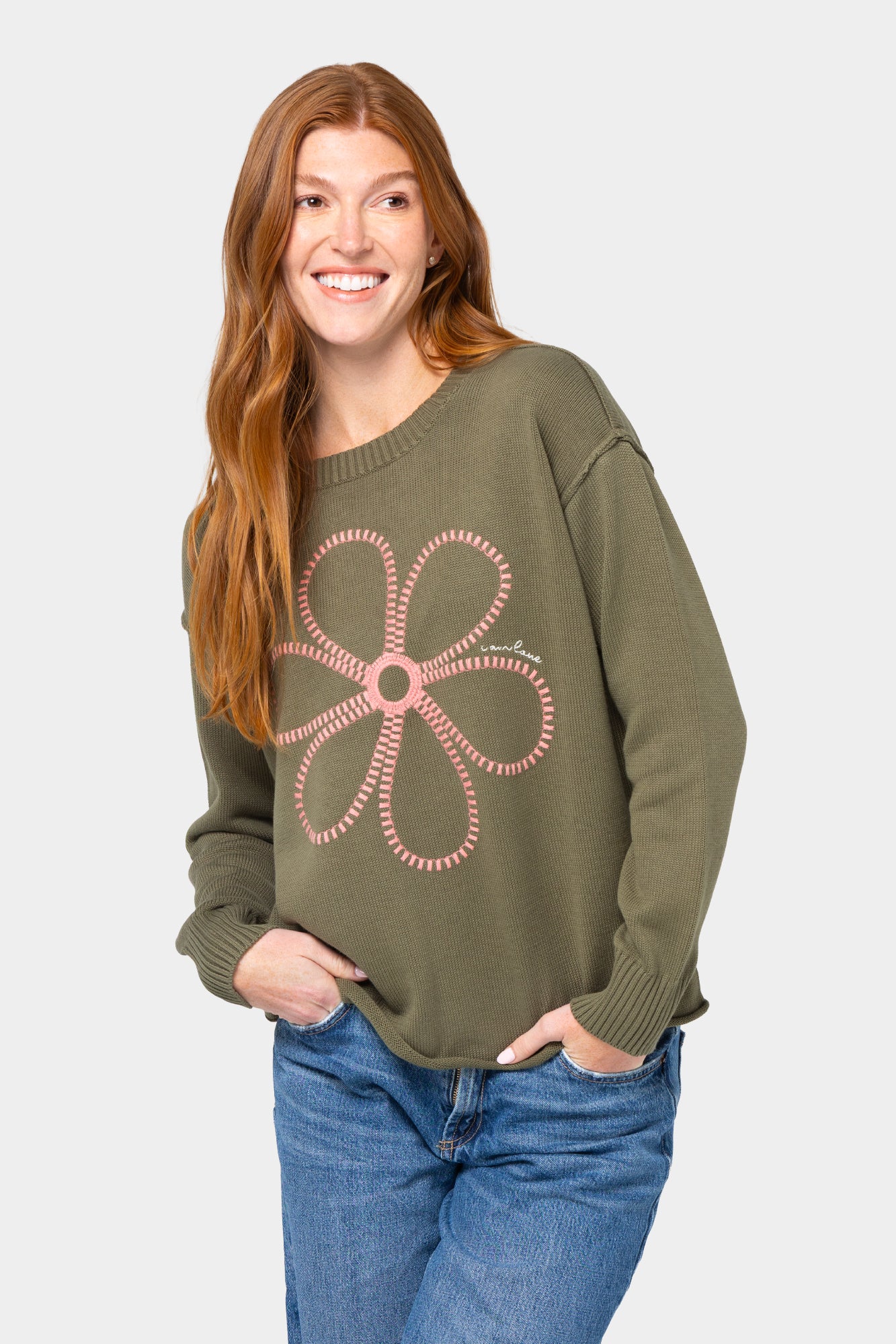 Cotton Novelty Motif Sweater