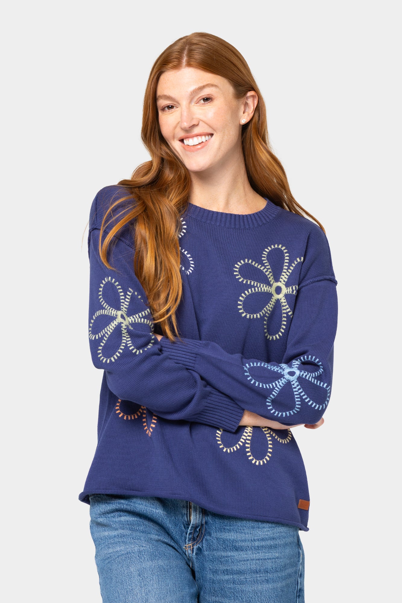 Cotton Novelty Motif Sweater