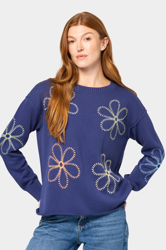 Cotton Novelty Motif Sweater