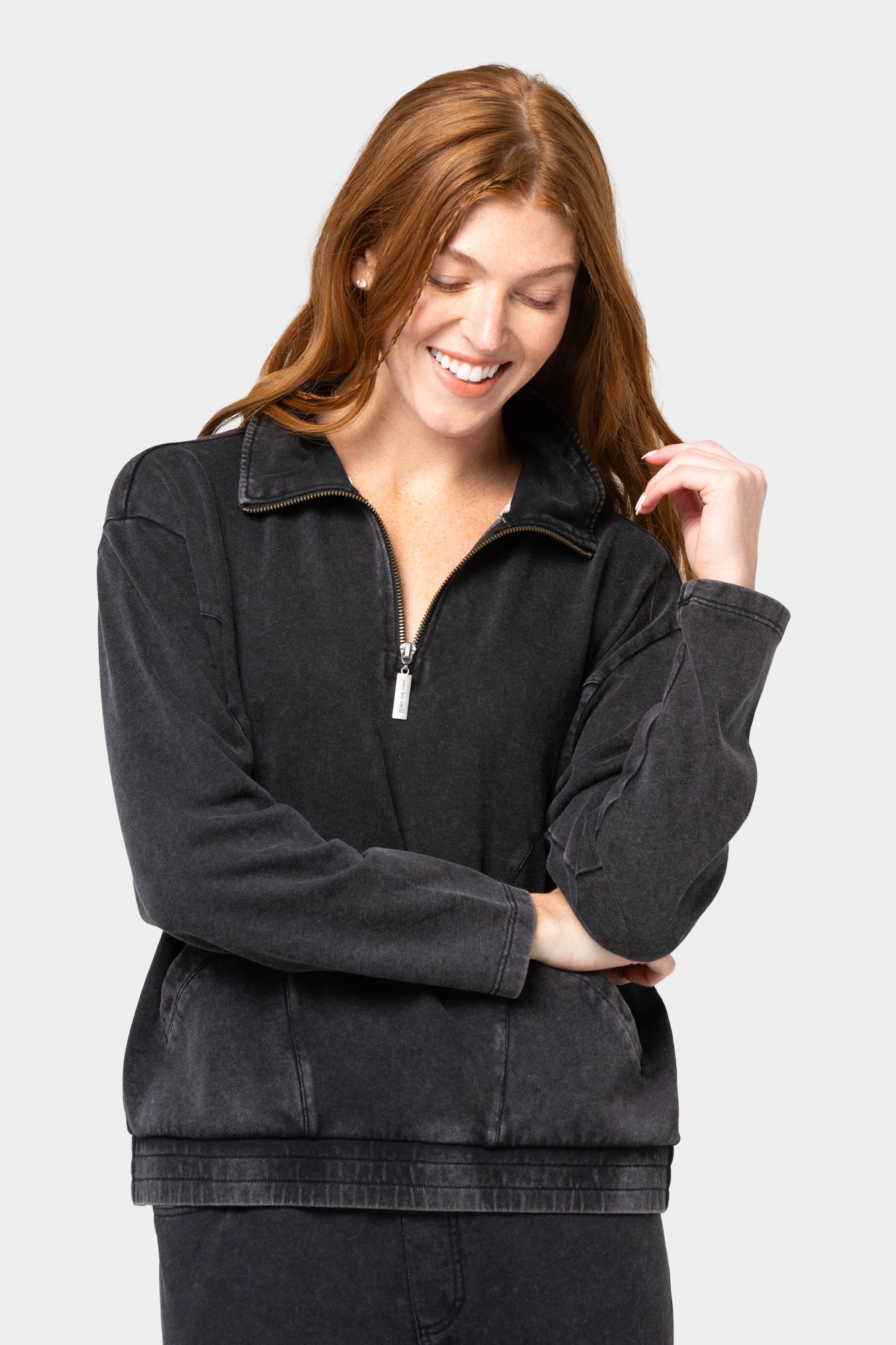Washed French Terry Pullover