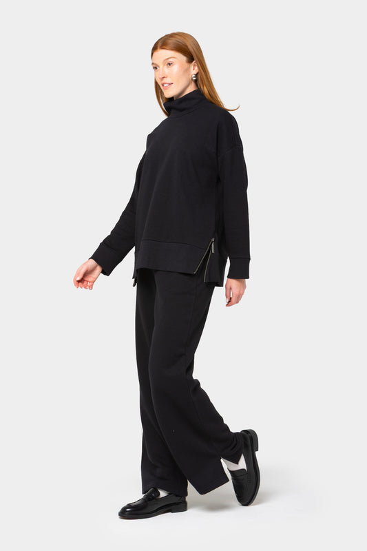 French Terry Full-Leg Pant