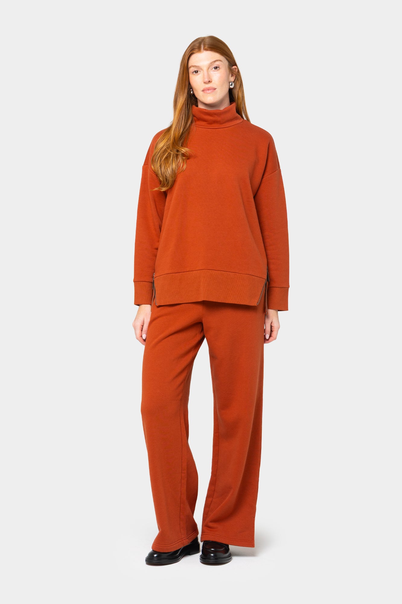 French Terry Full-Leg Pant