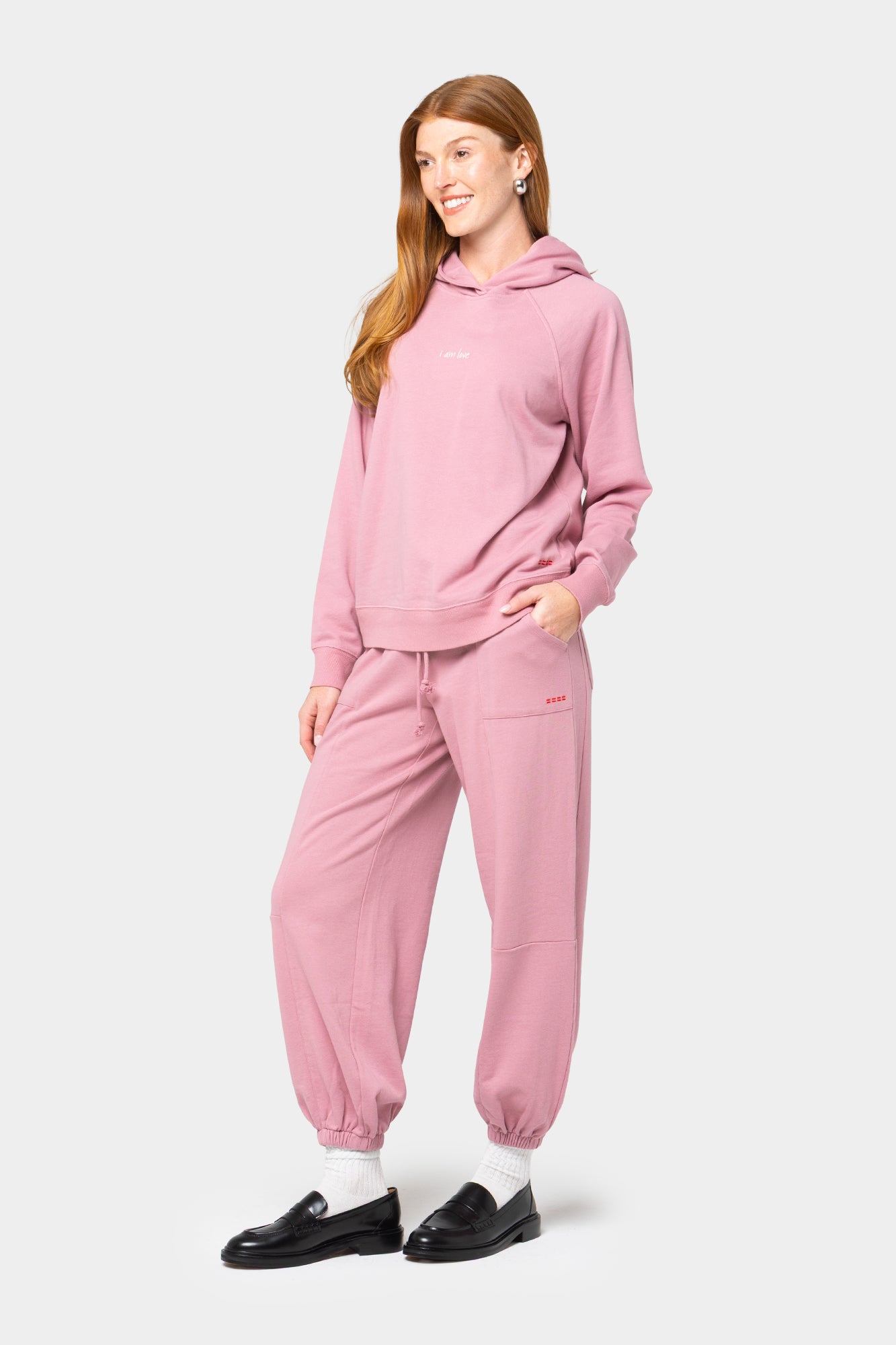 French Terry Pull-On Lantern Pant