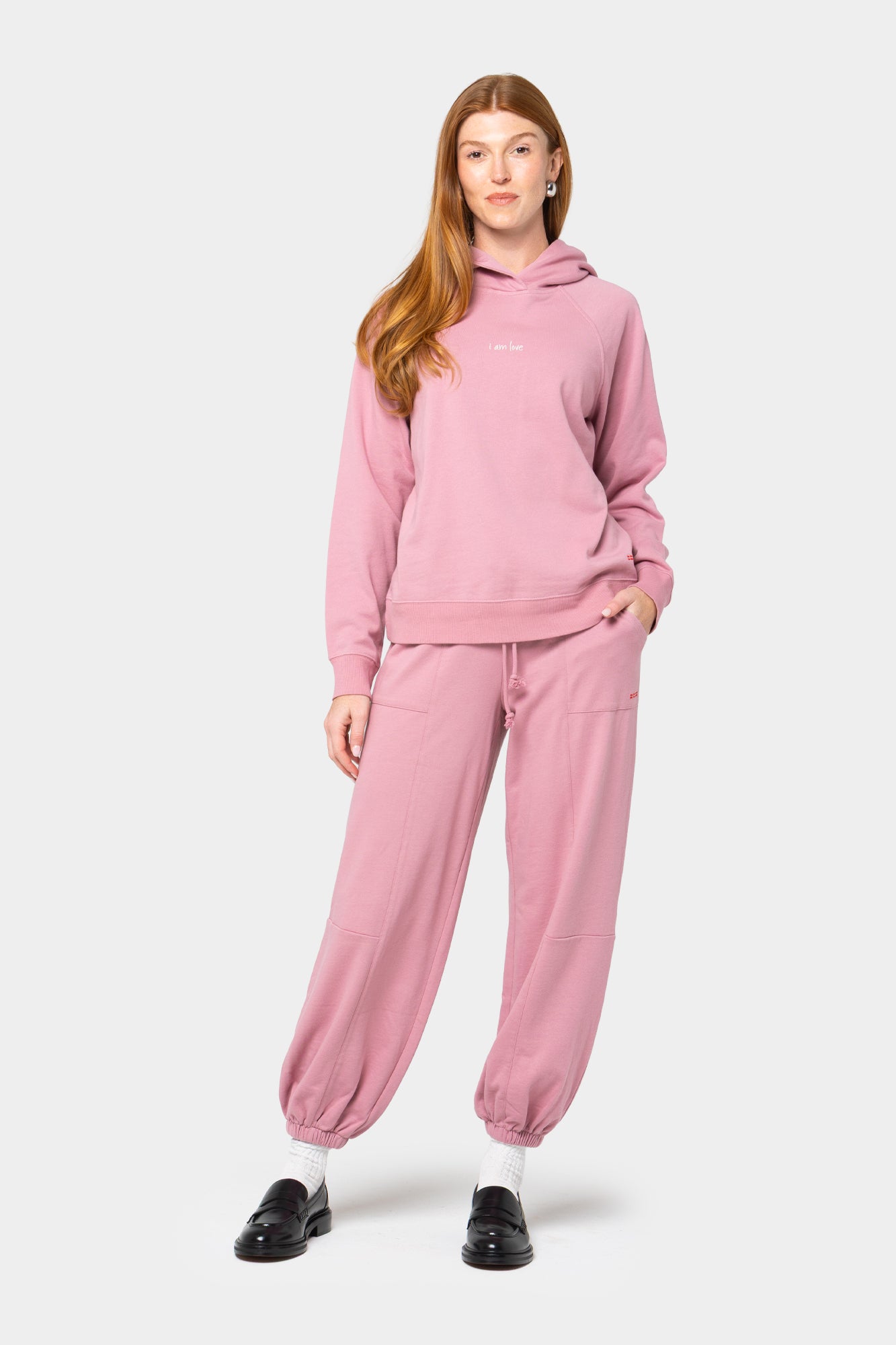 French Terry Pull-On Lantern Pant