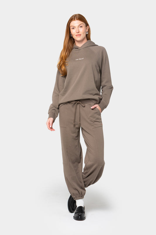 French Terry Pull-On Lantern Pant