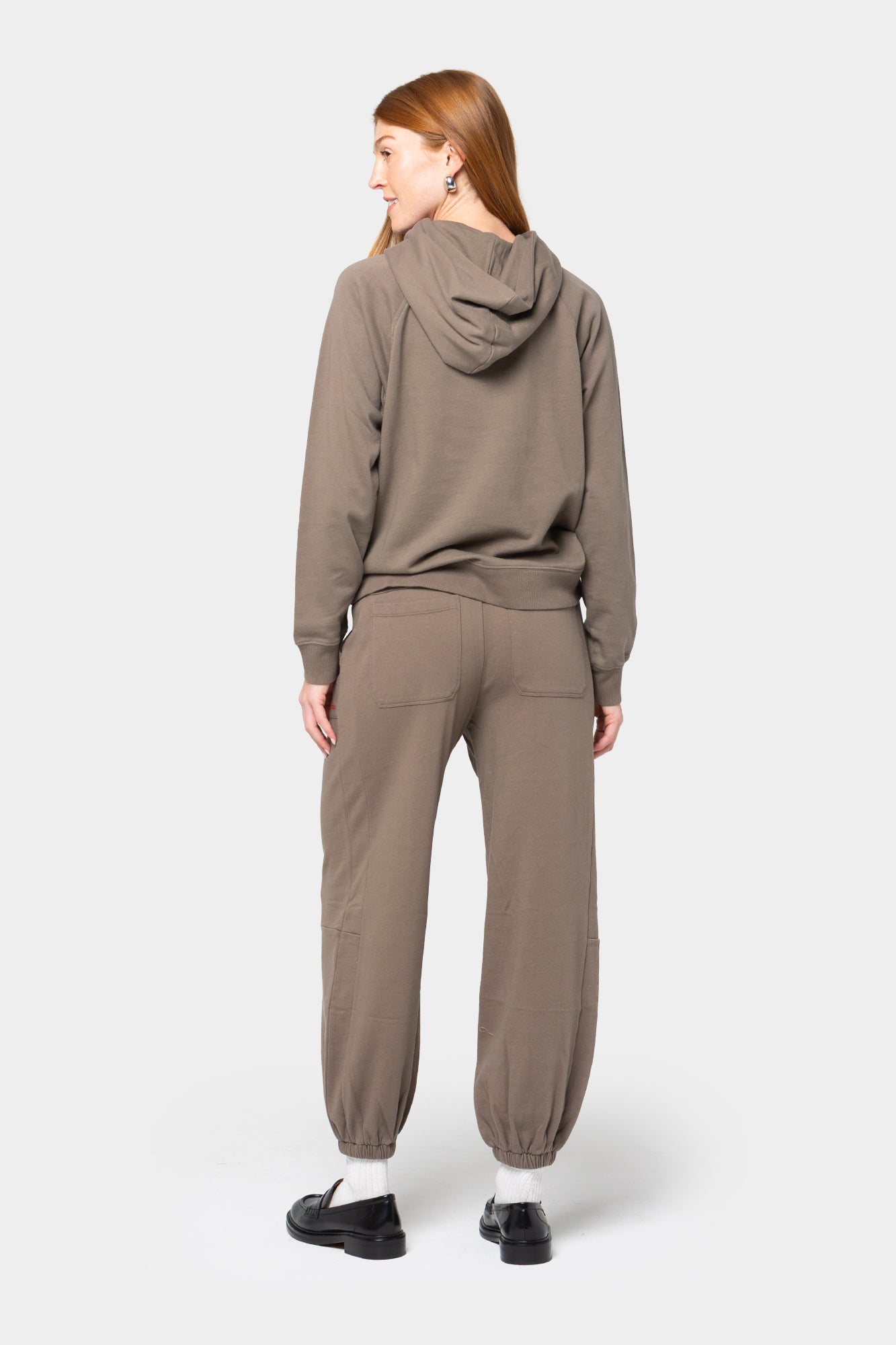 French Terry Pull-On Lantern Pant
