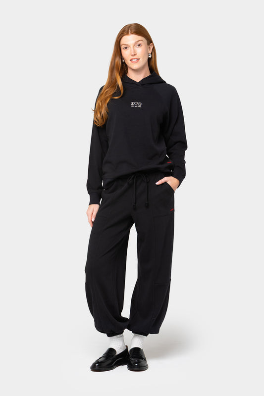 French Terry Pull-On Lantern Pant