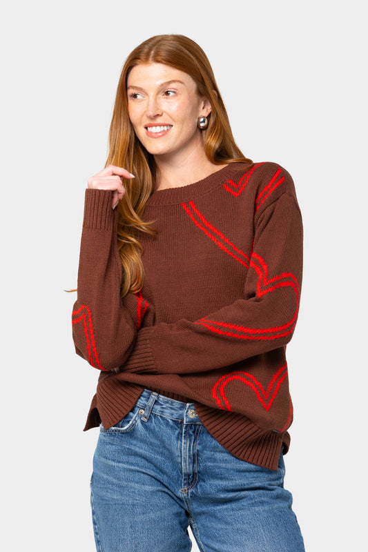 Motif Intarsia Pullover Sweater