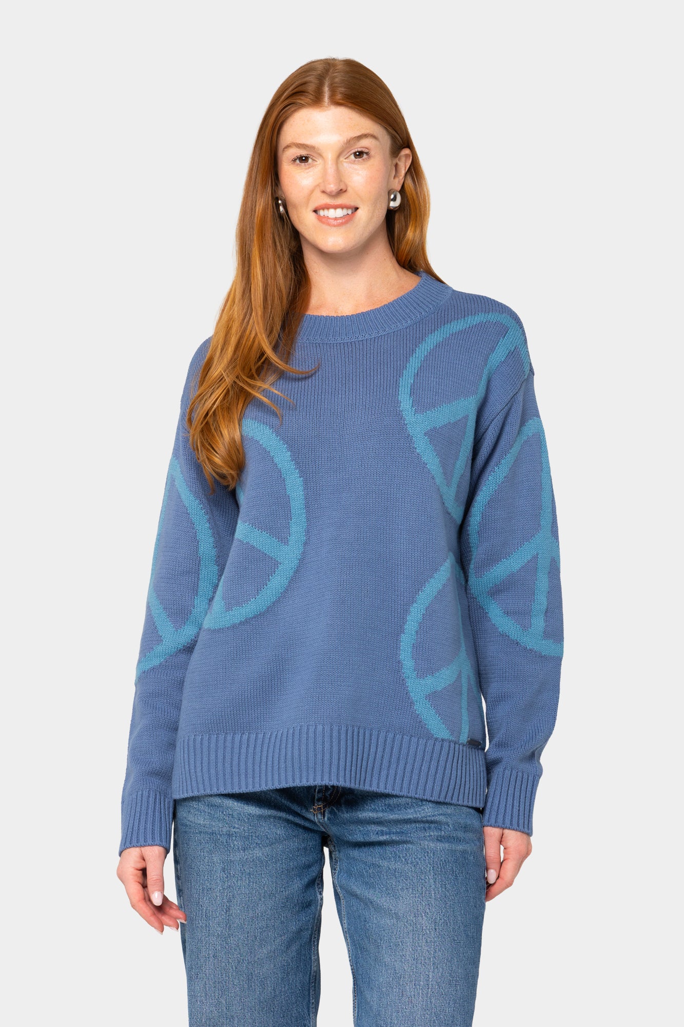 Motif Intarsia Pullover Sweater