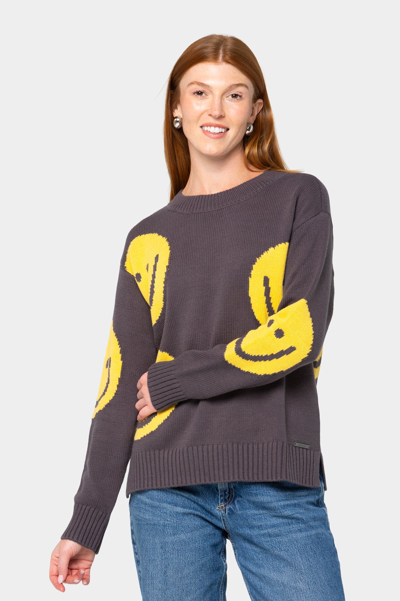 Motif Intarsia Pullover Sweater