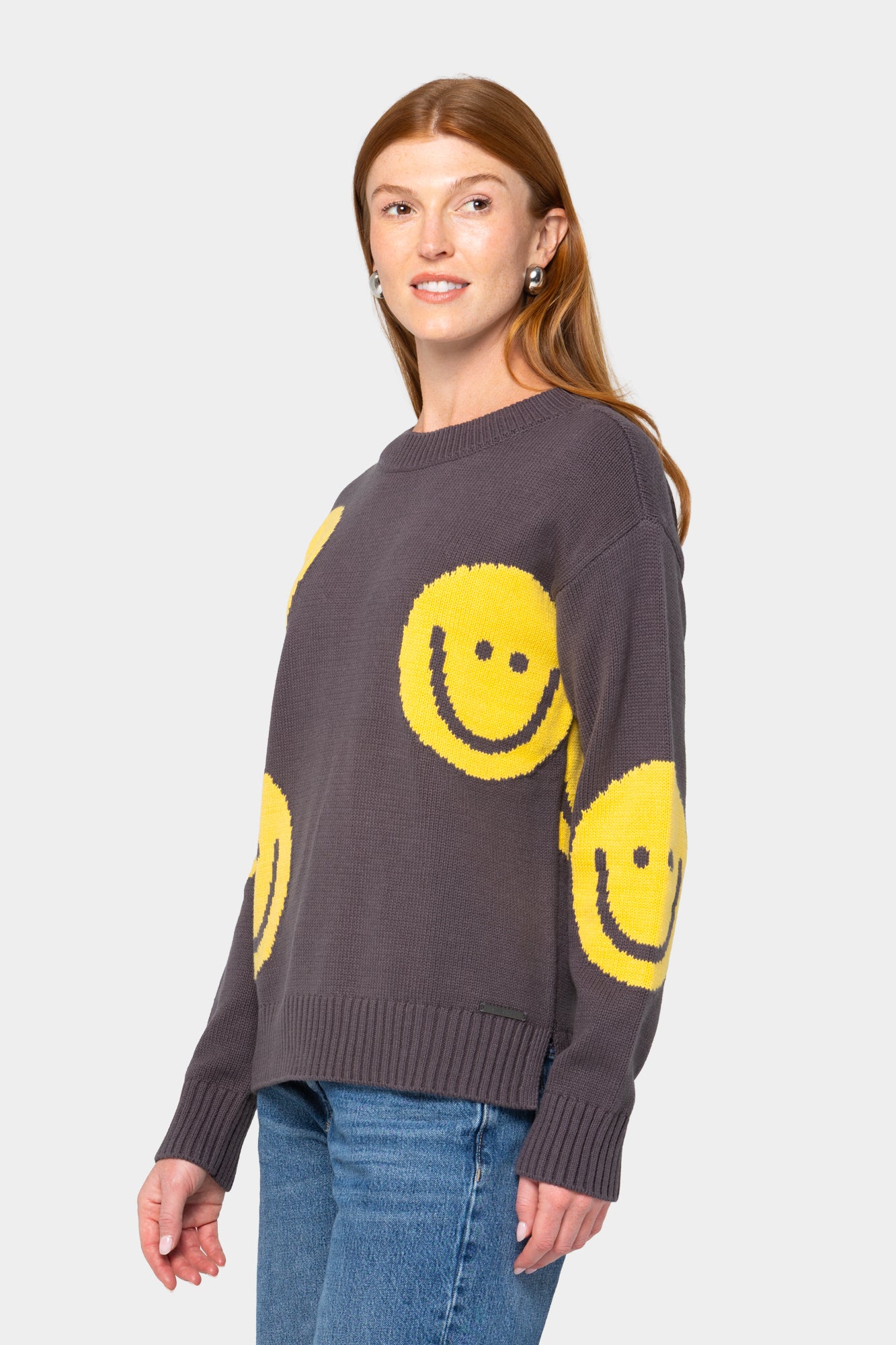 Motif Intarsia Pullover Sweater