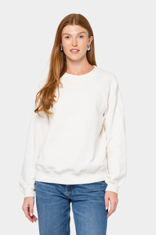 Slub French Terry Crew Neck Sweatshirt