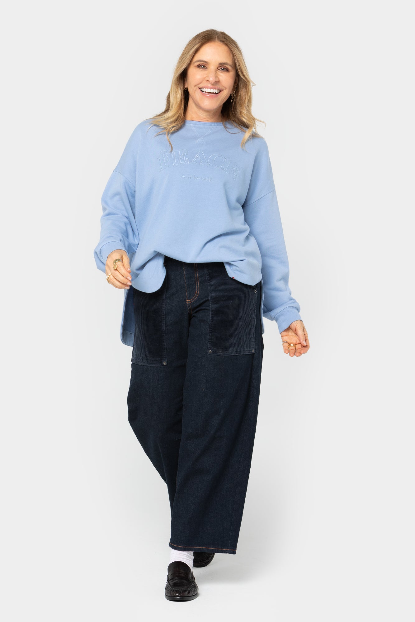 Crewneck Drop Shoulder Sweatshirt