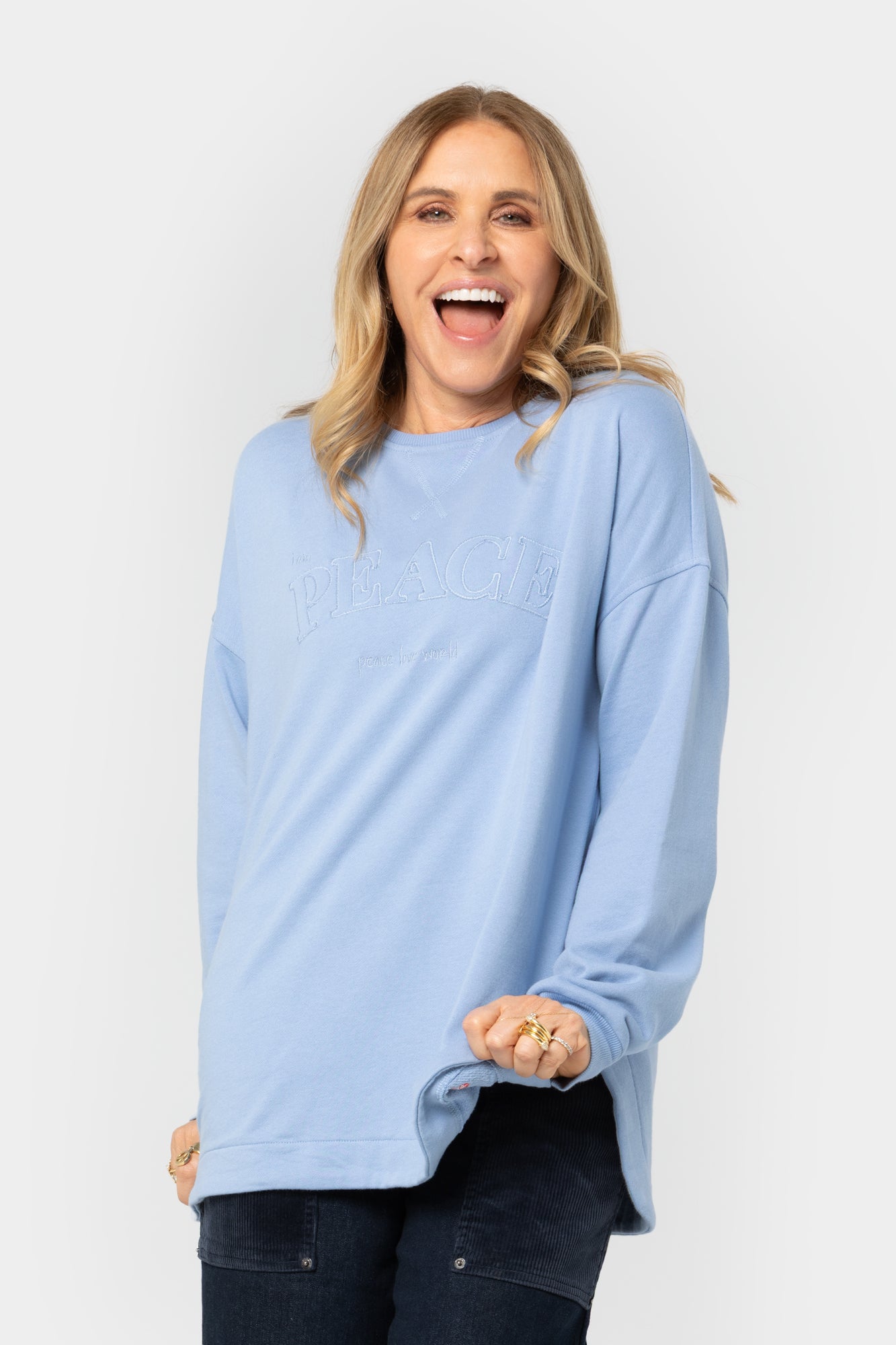 Crewneck Drop Shoulder Sweatshirt