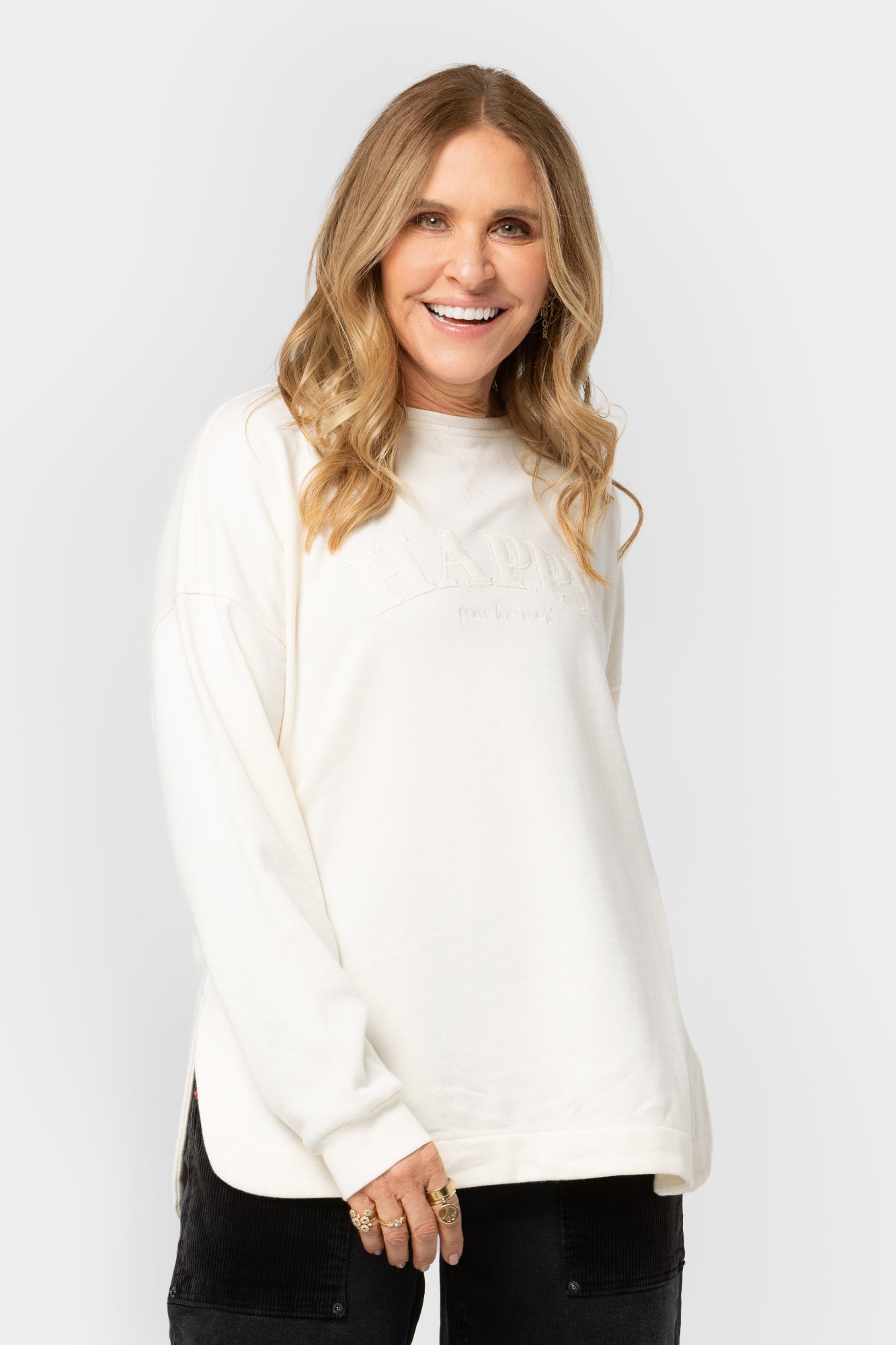 Crewneck Drop Shoulder Sweatshirt