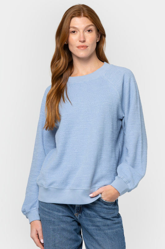 Slub French Terry Crew Neck Sweatshirt